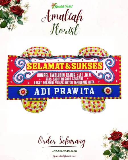 Papan Bunga Ucapan Selamat Cipari